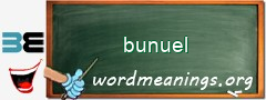 WordMeaning blackboard for bunuel